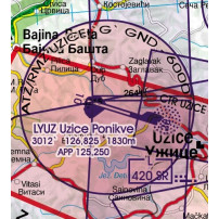 Serbia Harta VFR ICAO Rogers Data 2023