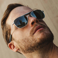 Ochelari de soare Randolph Aviator II Matte Chrome