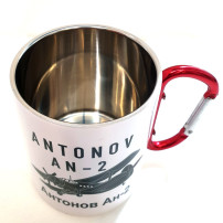 Metal carabiner mug Antonov An-2