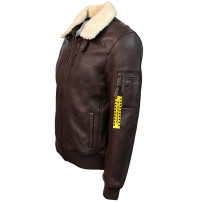 Top Gun® Mens Bomber Jacket with Removable Fur