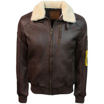 Top Gun® Mens Bomber Jacket with Removable Fur