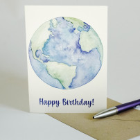 Greeting Card - Pamantul - destinatia experientelor - Happy Birthday