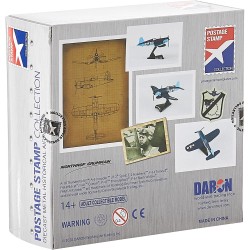 Macheta Postage Stamp Chance Vought F4U Corsair U.S. Navy USN "Pappy Boyington" VMF-86 Scara 1:100