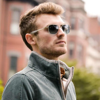 Ochelari de soare Randolph Aviator 23k White Gold