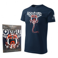 T-Shirt with Pilot Helmet TOPGUN