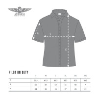 Shirt with Epaulettes PILOT ON DUTY