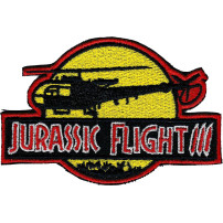 Emblema brodata Jurassic Flight III
