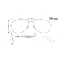 Ochelari de soare Airbus Exclusive Carbon Fibre Aviator G3