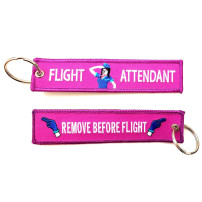 Breloc Brodat Flight Attendant Remove Before Flight