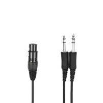 Adaptor cablu casti de la XLR-5 la aviatie generala