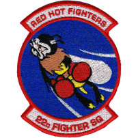 Emblema brodata 22d Fighter Squadron