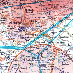 Romania Harta VFR ICAO Rogers Data 2026