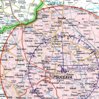 Romania Harta VFR ICAO Rogers Data 2026