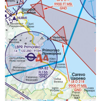 Romania South and Bulgaria VFR ICAO Chart Rogers Data 2024