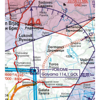 Romania South and Bulgaria VFR ICAO Chart Rogers Data 2024