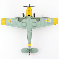 Macheta Messerschmitt BF 109E-3 "Hai Fetito" No.9, Lt. loan Di Cesare, Grupul 7, Romanian Air Force Diecast - Scara 1:48