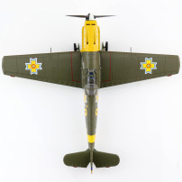 Macheta Messerschmitt BF 109E-3 "Hai Fetito" No.9, Lt. loan Di Cesare, Grupul 7, Romanian Air Force Diecast - Scara 1:48