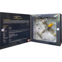 Macheta Messerschmitt BF 109E-3 "Hai Fetito" No.9, Lt. loan Di Cesare, Grupul 7, Romanian Air Force Diecast - Scara 1:48