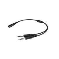 Adaptor cablu casti de la 6 pini LEMO la conectori duali GA