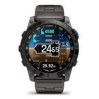 Garmin D2 Mach 1 Pro, Aviator Smartwatch cu Bratara Ventilata din Titan