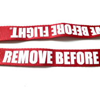Snur de legitimatie Remove Before Flight