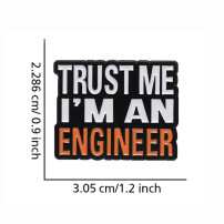 Badge pin brooch Trust me I’m an engineer
