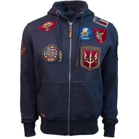 Top Gun® Mens Zip Up Hoodie...