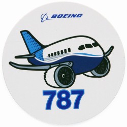 Boeing 787 Pudgy Sticker