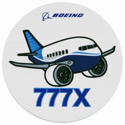 Boeing 777X Pudgy Sticker