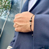 Aire The Pearl Exclusive Edition Bratara cu perla naturala si argint pentru barbati