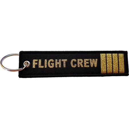 Breloc brodat Flight Crew