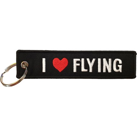 I Love Flying Keyring