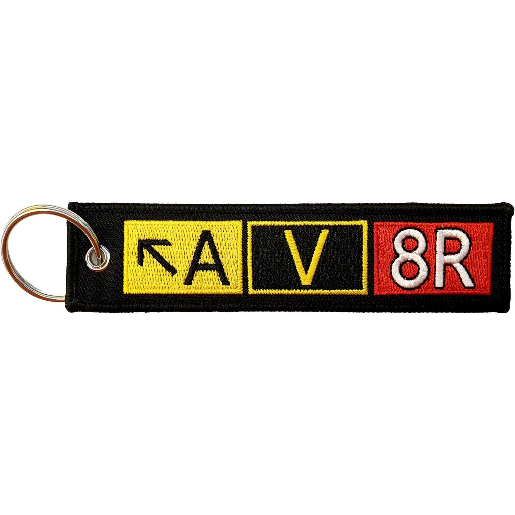 AV8R Breloc brodat