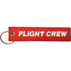 Breloc brodat Flight Crew Rosu