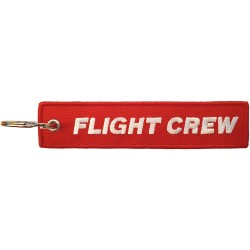 Breloc brodat Flight Crew Rosu