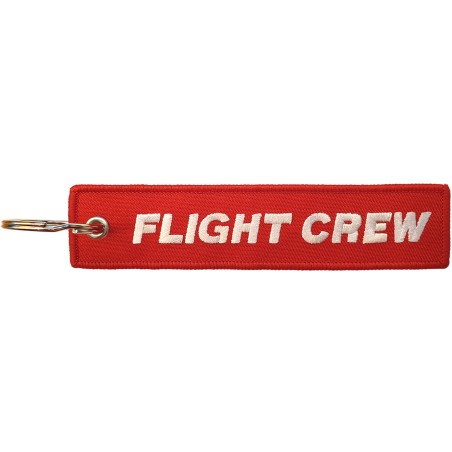 Breloc brodat Flight Crew Rosu