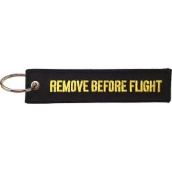 Breloc brodat Remove Before...