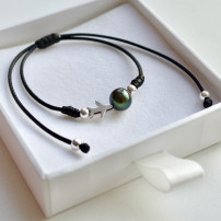 Aire The Pearl Exclusive Edition Bratara cu perla naturala si argint pentru barbati