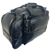 Pooleys Black Leather Pilot's Bag