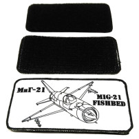 Patch MIG-21 stamp over textile