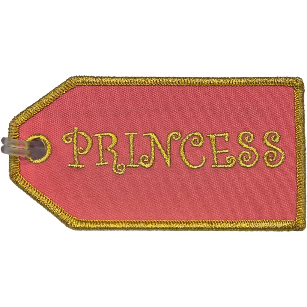 Eticheta bagaj brodata Princess