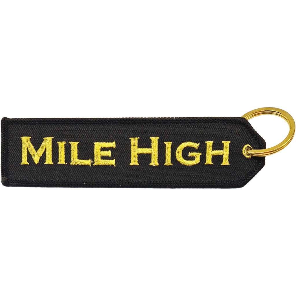 Breloc brodat Mile High