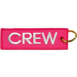 Breloc brodat CREW