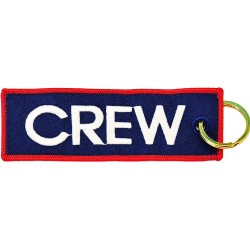 Breloc brodat CREW