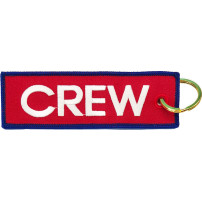 Breloc brodat CREW