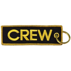 Breloc brodat CREW