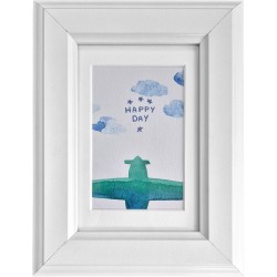 Print pe hartie inramat - Happy Day - 16.5 x 21.5 cm