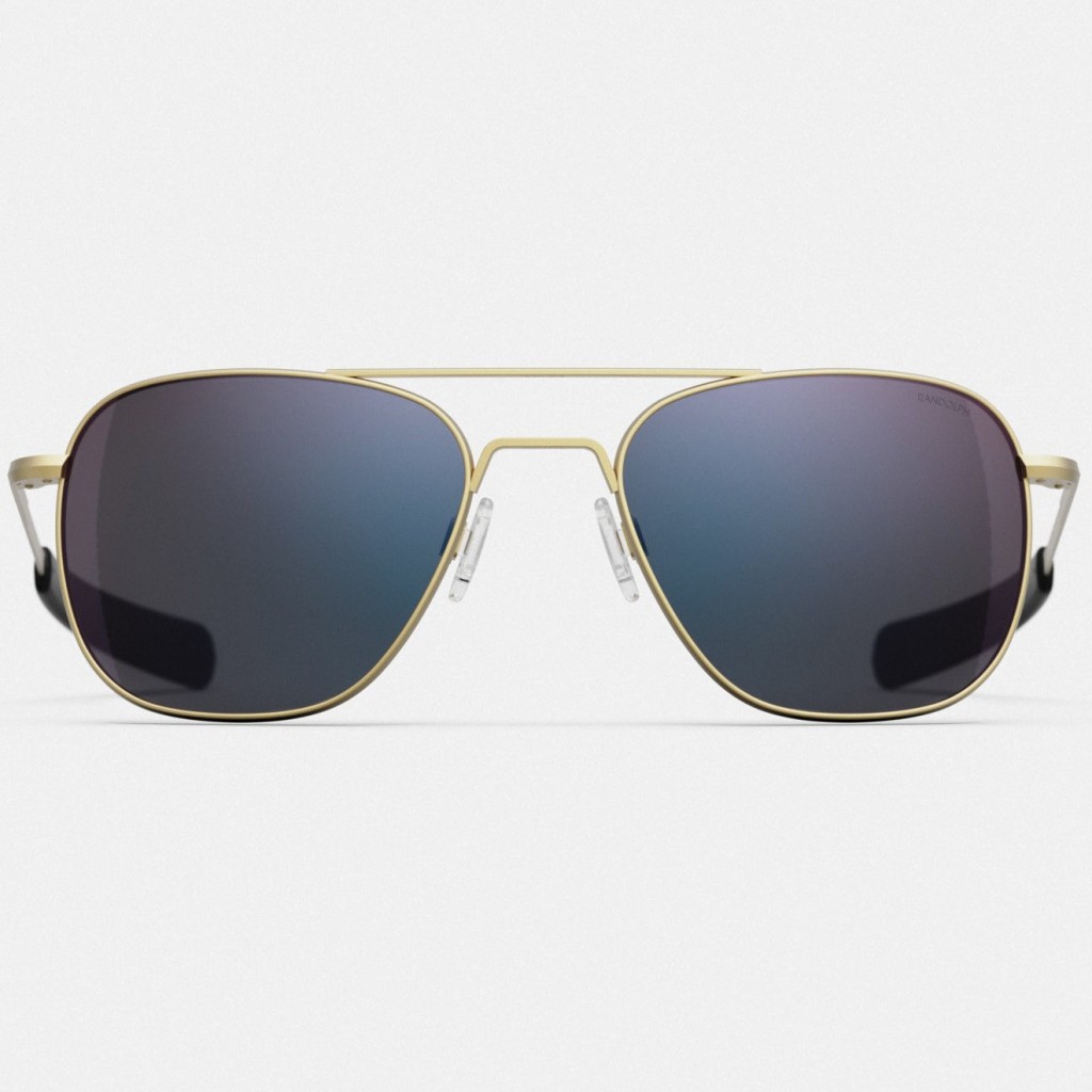 Ochelari de soare Randolph DriveWorks 23k Satin Gold Aviator