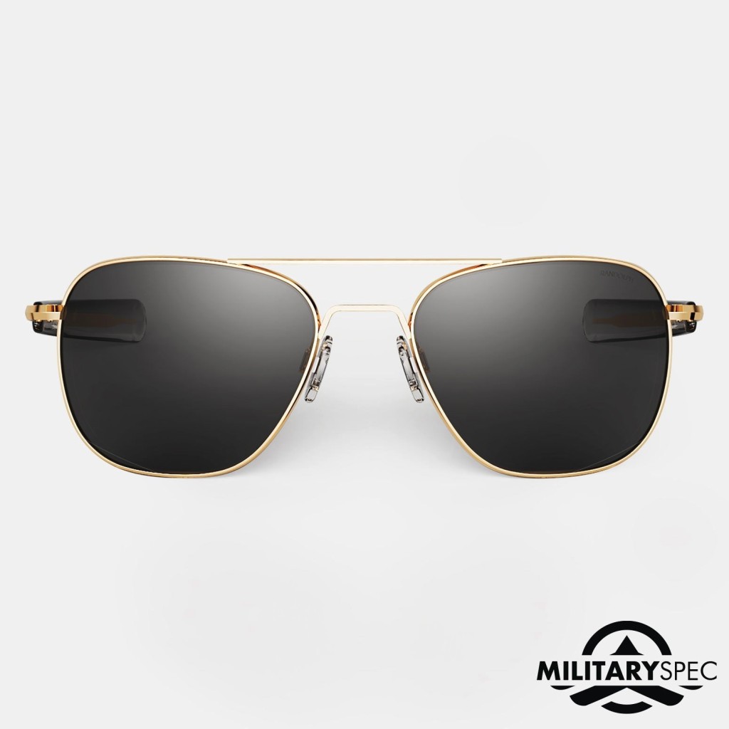 Ochelari de soare Randolph Aviator - Military Special Edition - 23k Gold