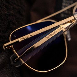Ochelari de soare Randolph Aviator - Military Special Edition - 23k Gold